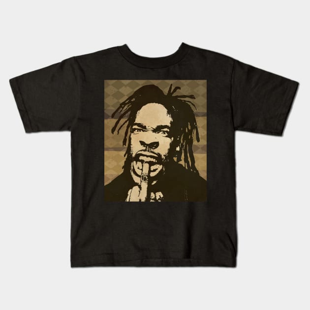 Busta Rhymes // Retro Poster Hip hop Kids T-Shirt by kulinermodern